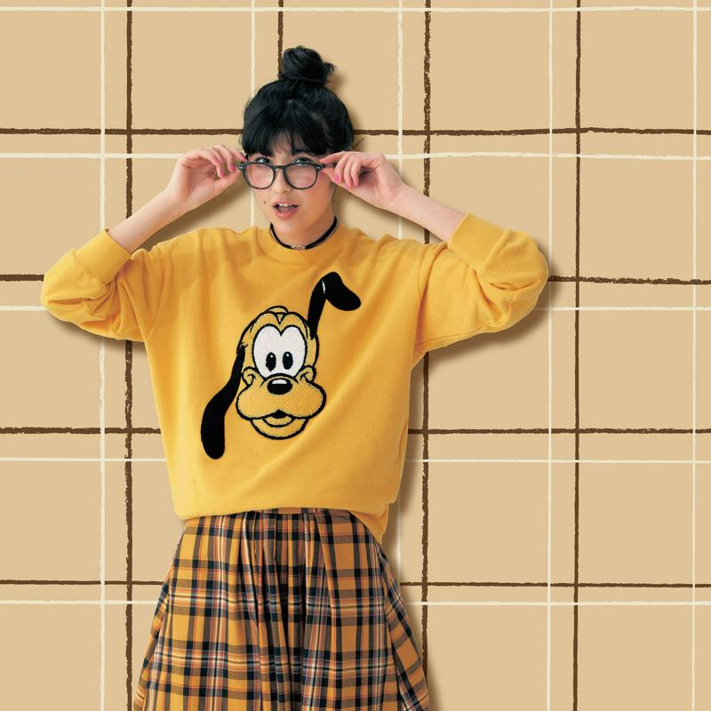 【かおかお】パイル刺繍プルオーバー（選べるキャラクター）