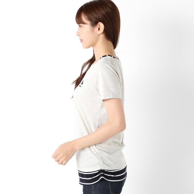 ミッキー切替フェイクレイヤードＴシャツ