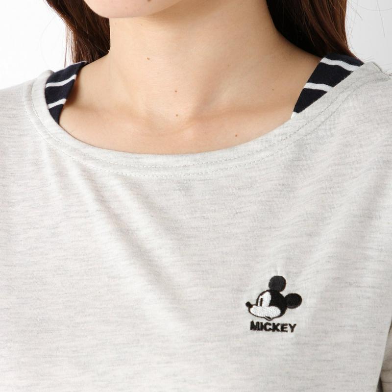 ミッキー切替フェイクレイヤードＴシャツ