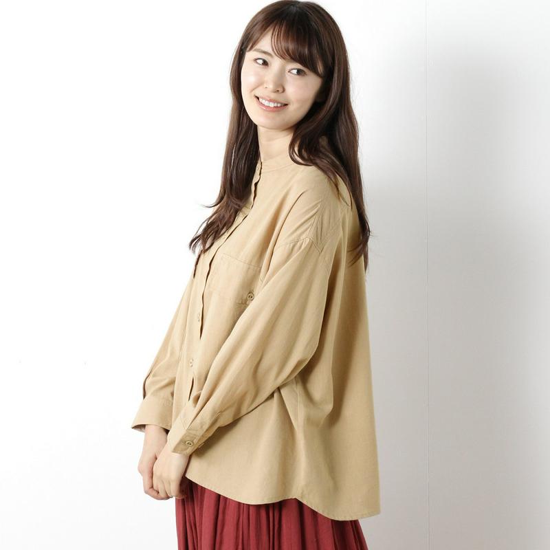 【３／２５（水）で販売終了】コットンウール素材の起毛ブラウス