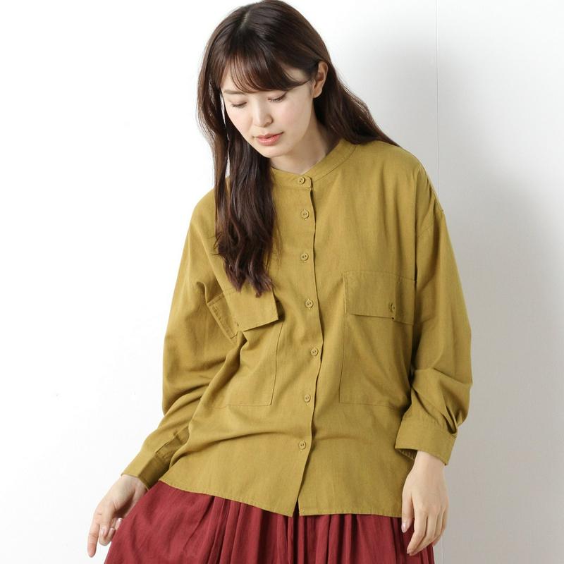 【３／２５（水）で販売終了】コットンウール素材の起毛ブラウス