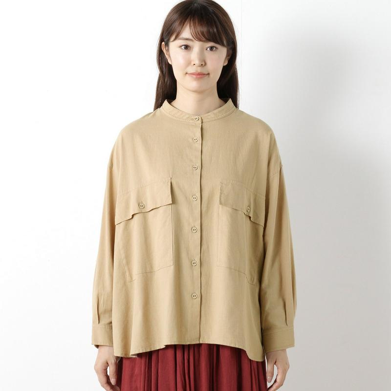 【３／２５（水）で販売終了】コットンウール素材の起毛ブラウス
