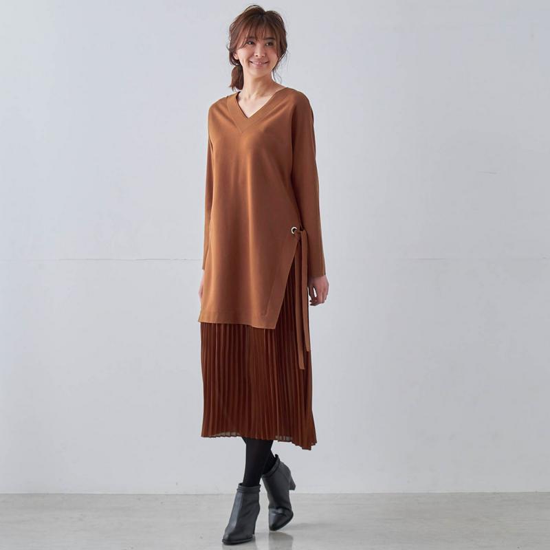 起毛ポンチドッキングワンピース【パーソナルカラー／ＳＰＲＩＮＧ】