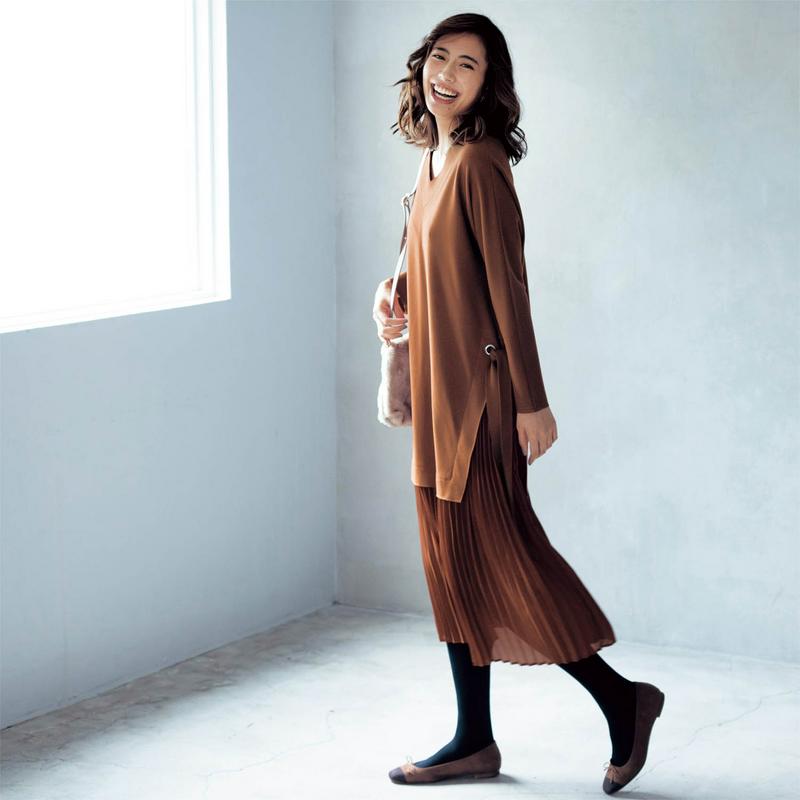 起毛ポンチドッキングワンピース【パーソナルカラー／ＳＰＲＩＮＧ】