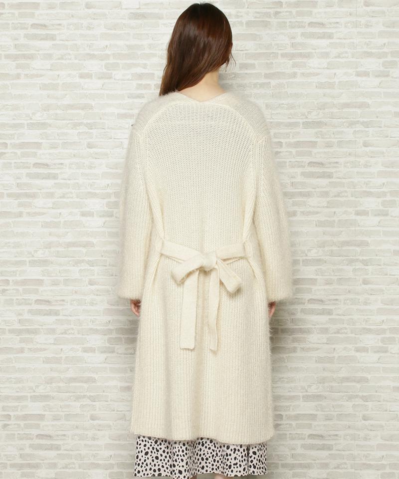 シャイニーフェザー×リボン刺繍ローブ