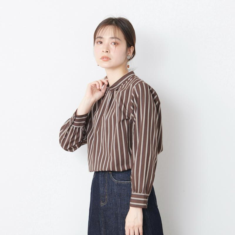 重ね着にも便利なハイネックブラウス【Ｓ～３Ｌ】
