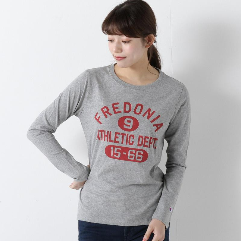 長袖プリントＴシャツ☆ロゴ刺繍入り