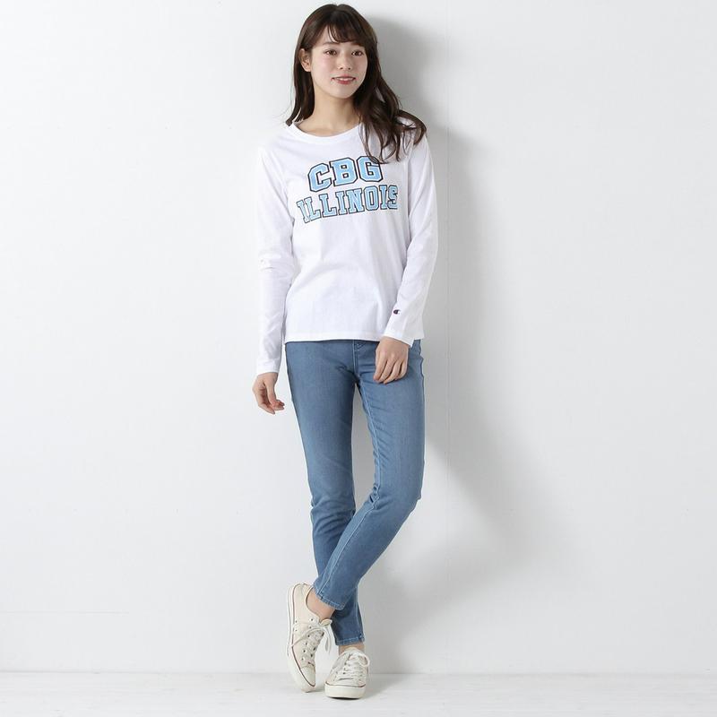長袖プリントＴシャツ☆ロゴ刺繍入り