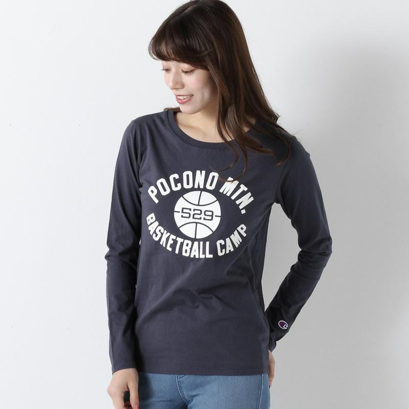長袖プリントＴシャツ☆ロゴ刺繍入り