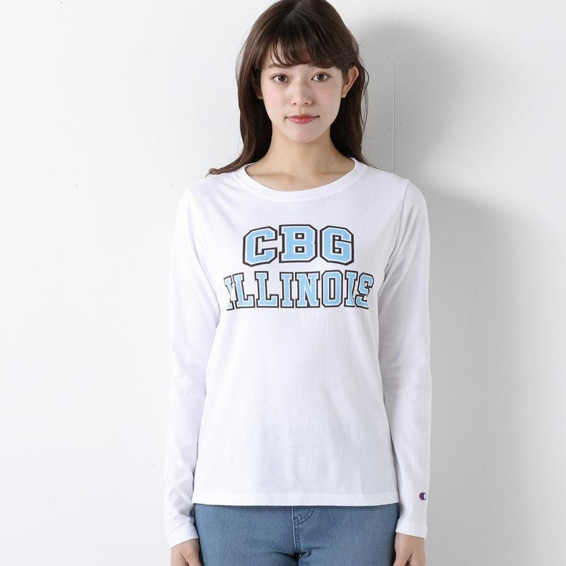 長袖プリントＴシャツ☆ロゴ刺繍入り