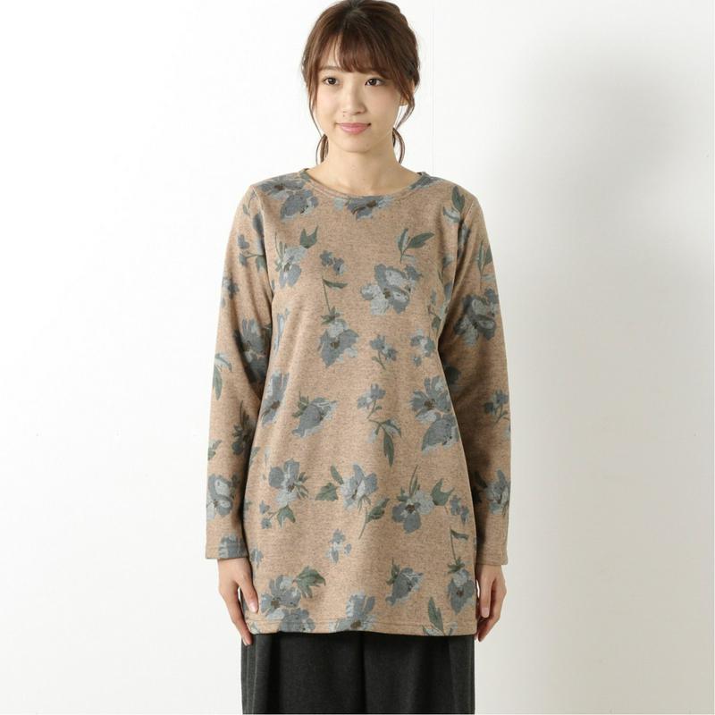 【選べる４柄展開】ふわふわニットソーのＡラインチュニック