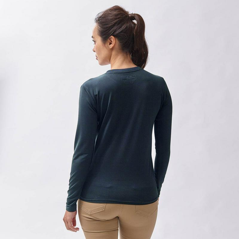 メッシュ素材で快適！エンボスプリント長袖Ｔシャツ【ＵＶケア】