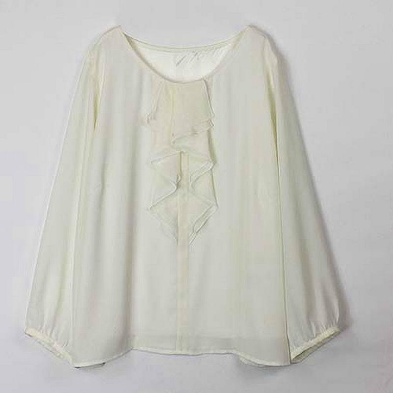 シフォンジョーゼットフリルブラウス（エムビー/MB）