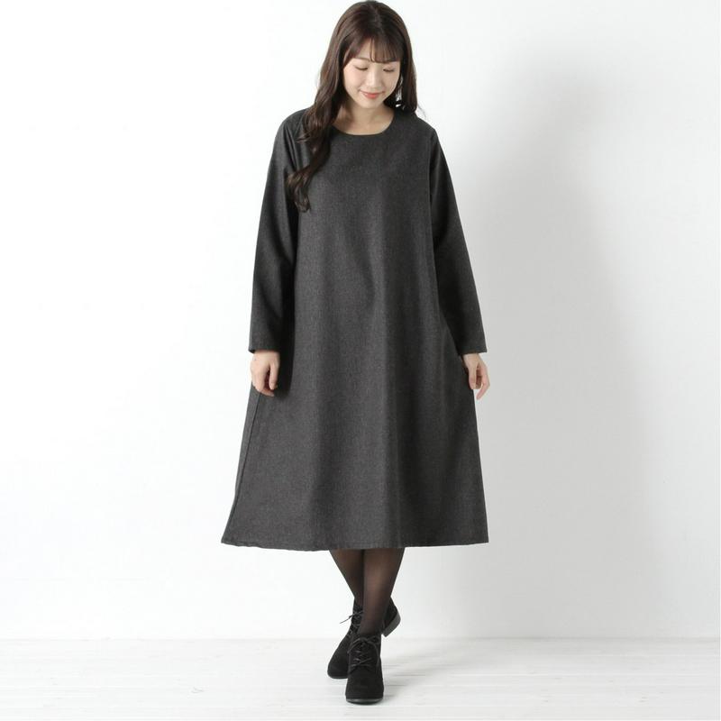 チェックのシンプルワンピース