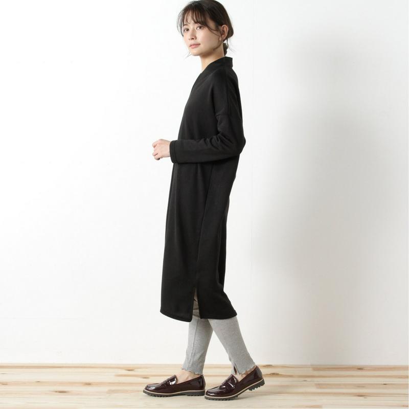 オンオフ使える◎Ｖネックロングワンピース