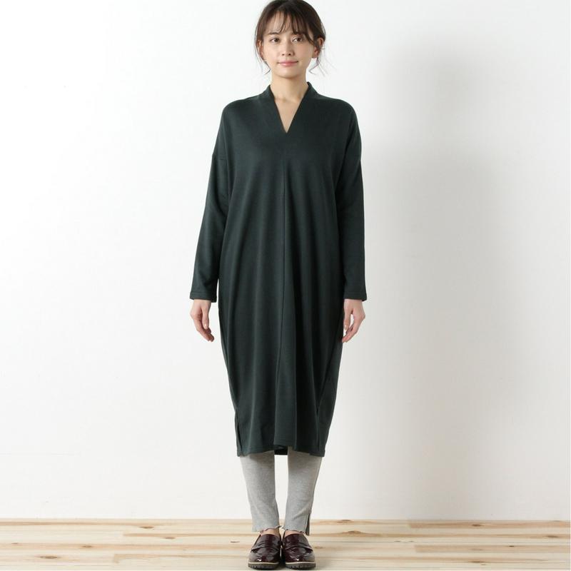 オンオフ使える◎Ｖネックロングワンピース