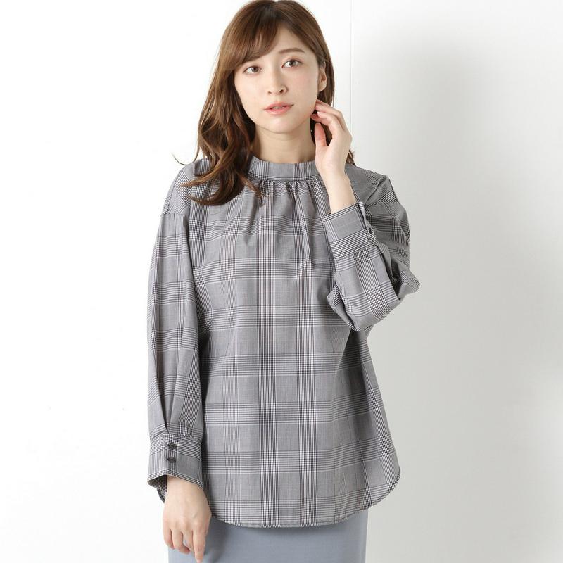 ゆったりドルマンスリーブ◎プチハイネックブラウス