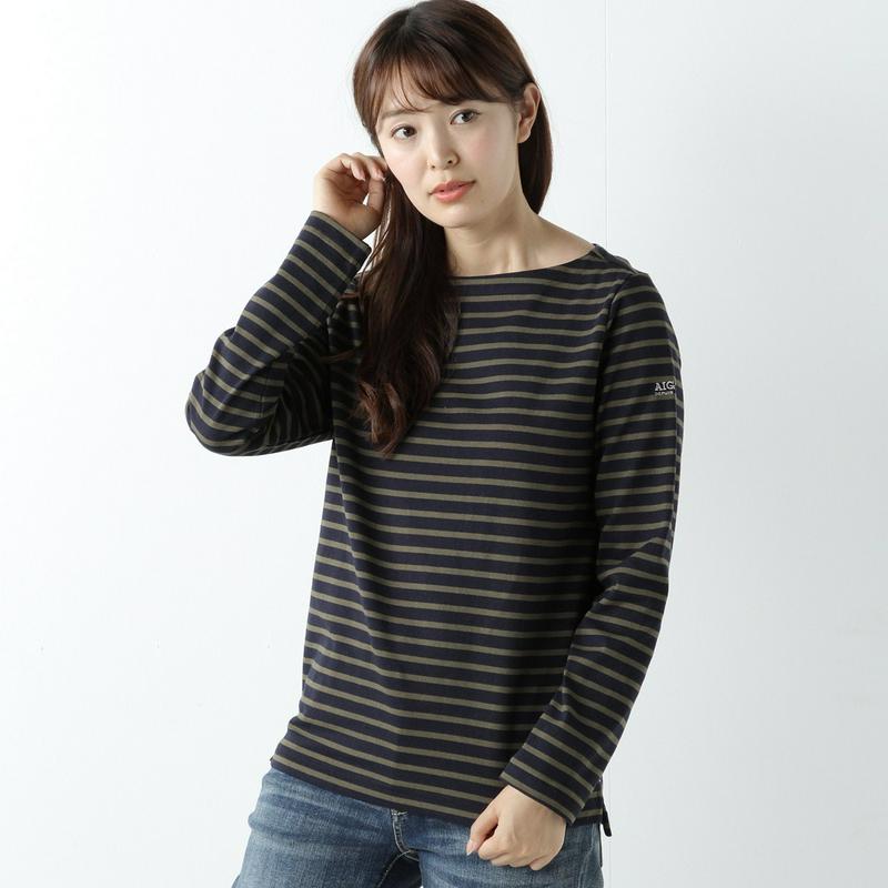 【吸汗速乾】バスクボーダー長袖Ｔシャツ