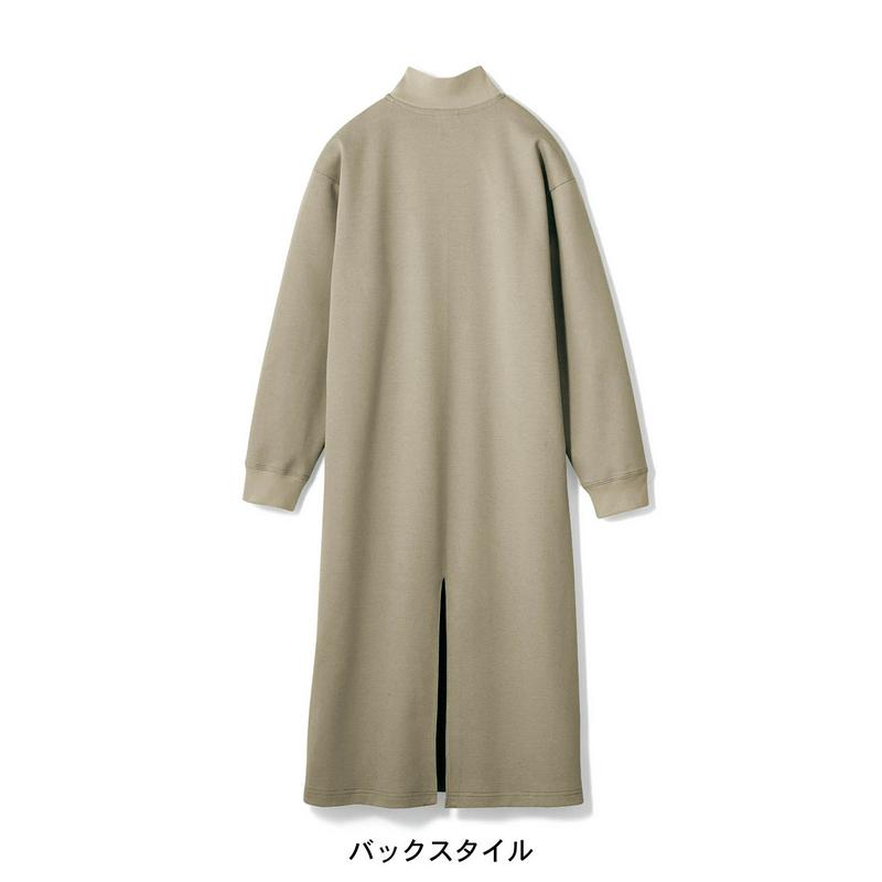あったか＆おしゃれにきまる◎ミラノリブ裏起毛サイドラインワンピース