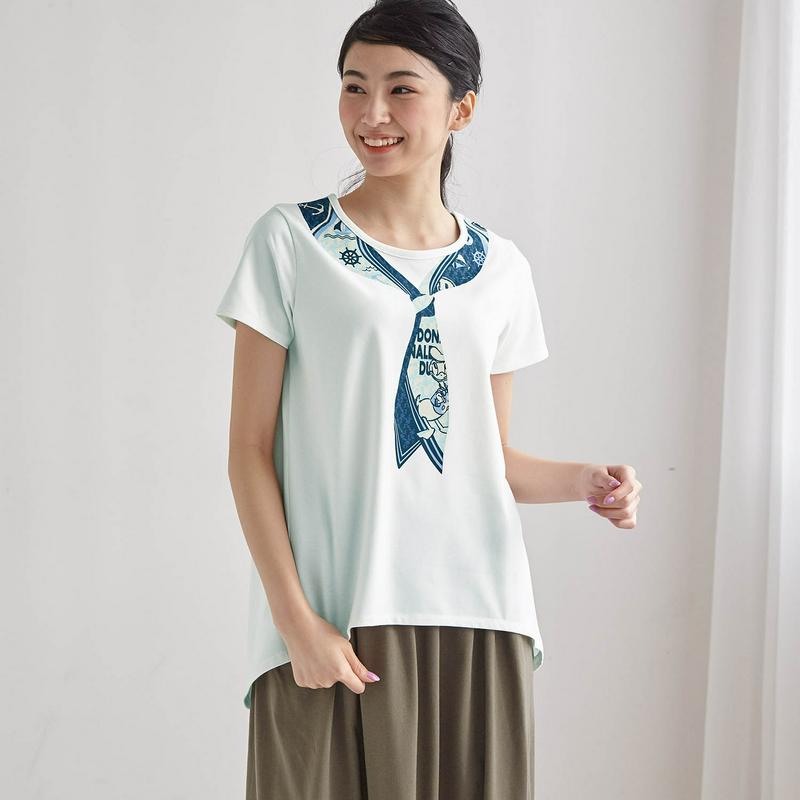 【３／２５（水）で販売終了】前後差チュニックＴシャツ