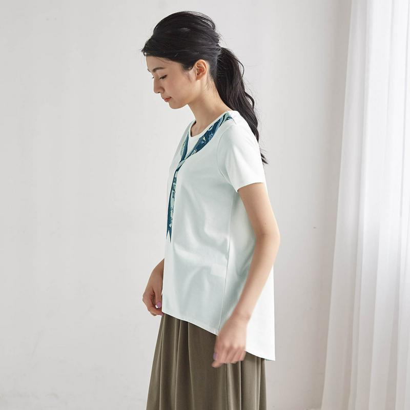 【３／２５（水）で販売終了】前後差チュニックＴシャツ