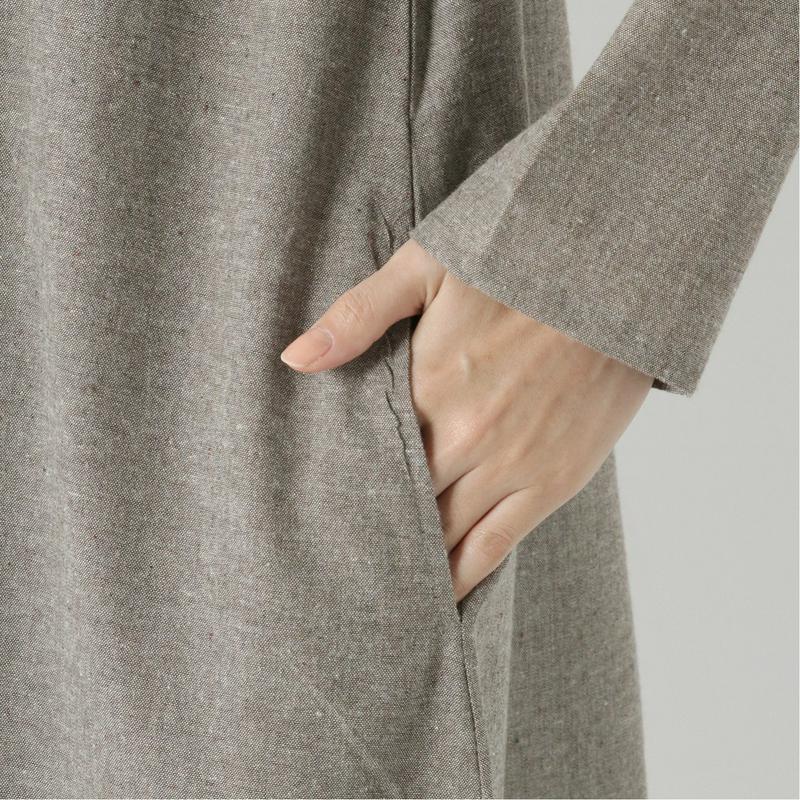 着回しやすい◎コットン起毛素材のベーシックワンピース