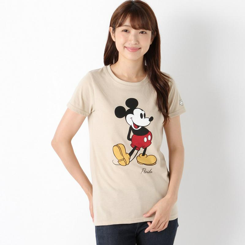 ミッキー半袖ミッキープリントＴシャツ