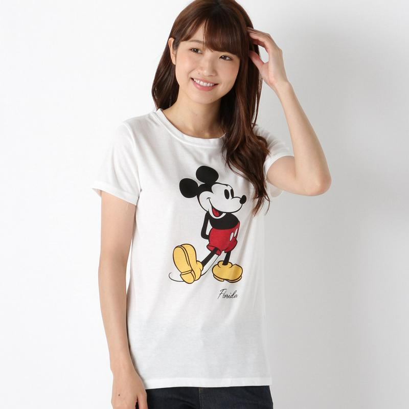 ミッキー半袖ミッキープリントＴシャツ