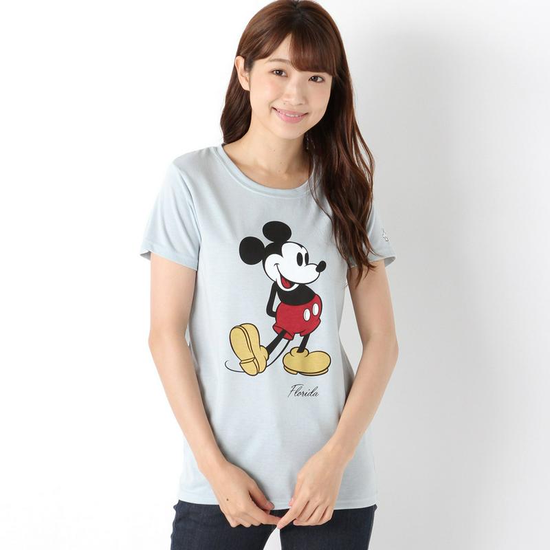 ミッキー半袖ミッキープリントＴシャツ