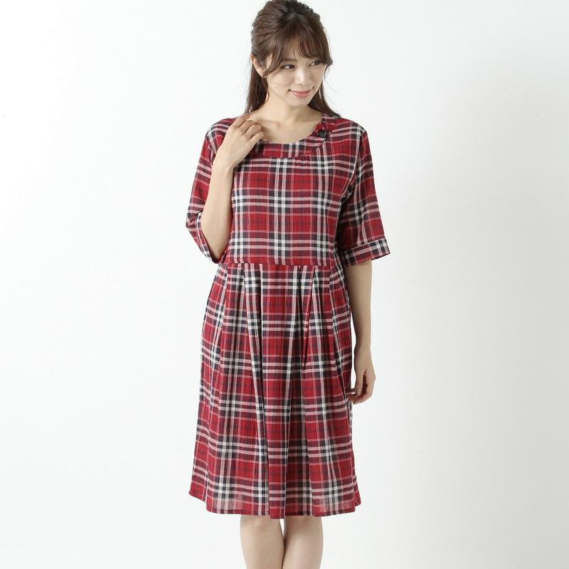 【３／２５（水）で販売終了】ウエスト切替ワンピース