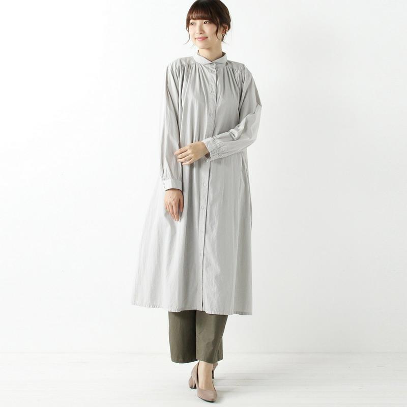 オールシーズン使えるロングシャツワンピース
