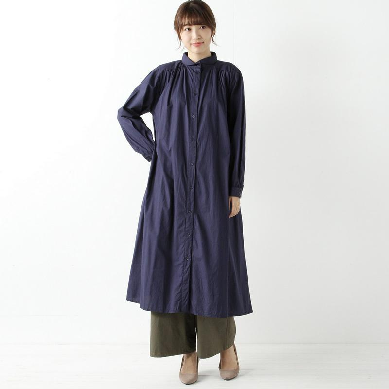 オールシーズン使えるロングシャツワンピース