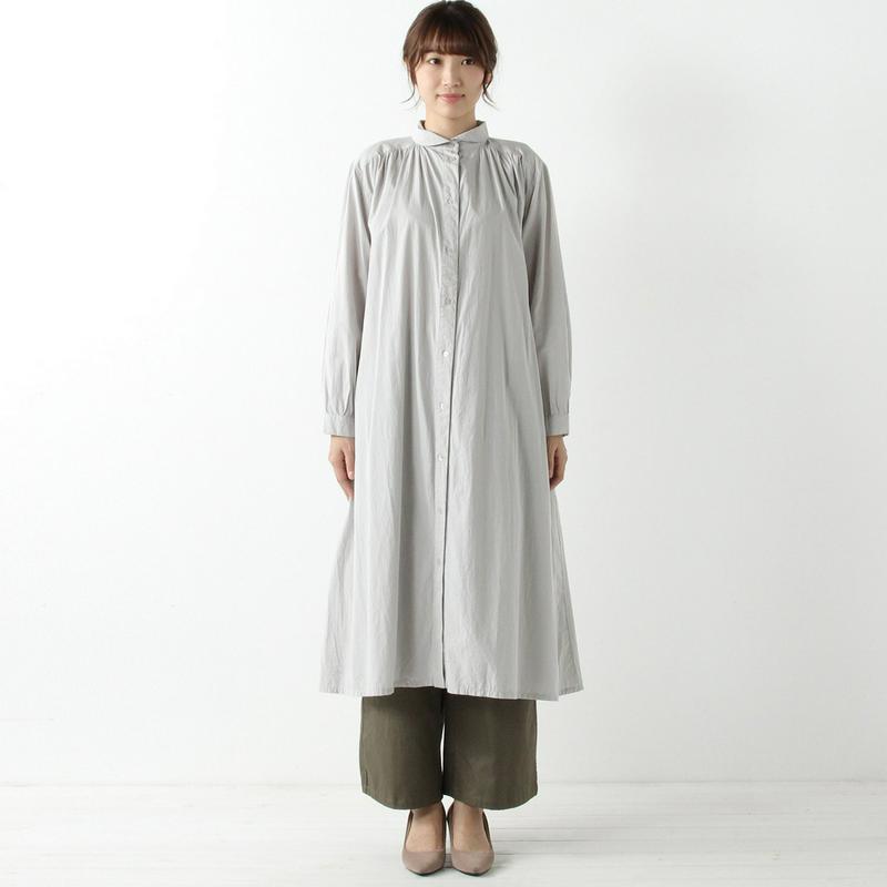 オールシーズン使えるロングシャツワンピース