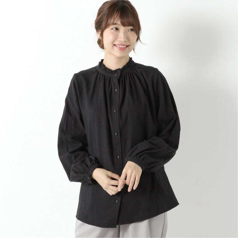 綿ビエラプチハイネックシャツ