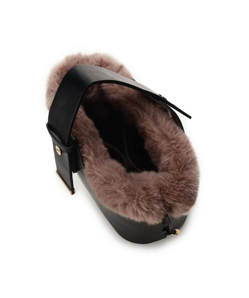 ワンハンドルバケツエコファー巾着BAG