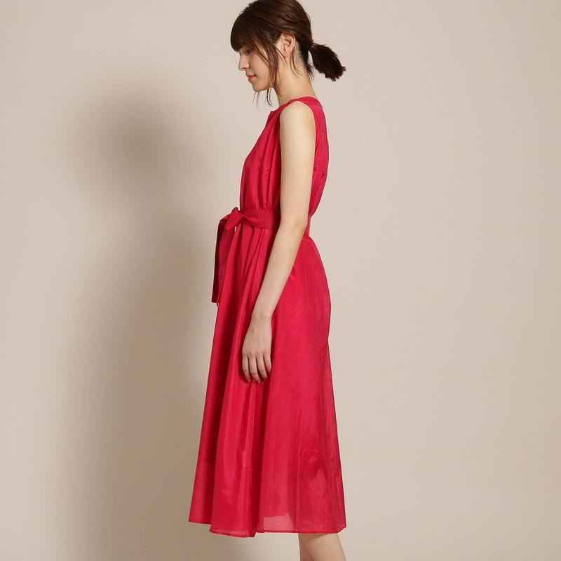 【ＷＥＢ限定カラー・Ｌサイズあり】コットンシルクフレアワンピース