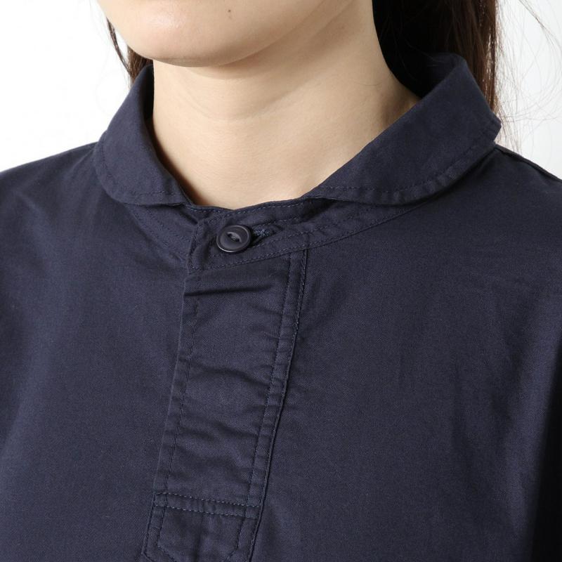 【３／２５（水）で販売終了】コットンオックス素材のロングワンピース