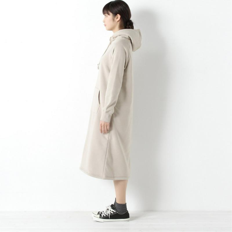 カンゴール裏起毛身頃裏ボアパーカーワンピース（カンゴール/KANGOL）