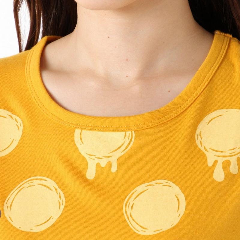 プーさんピグレット半袖ワイドプリントＴシャツ【Ｍ～３Ｌ】