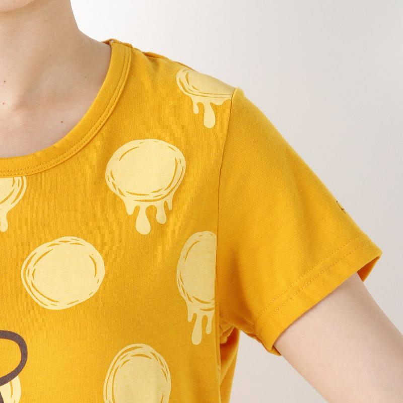 プーさんピグレット半袖ワイドプリントＴシャツ【Ｍ～３Ｌ】