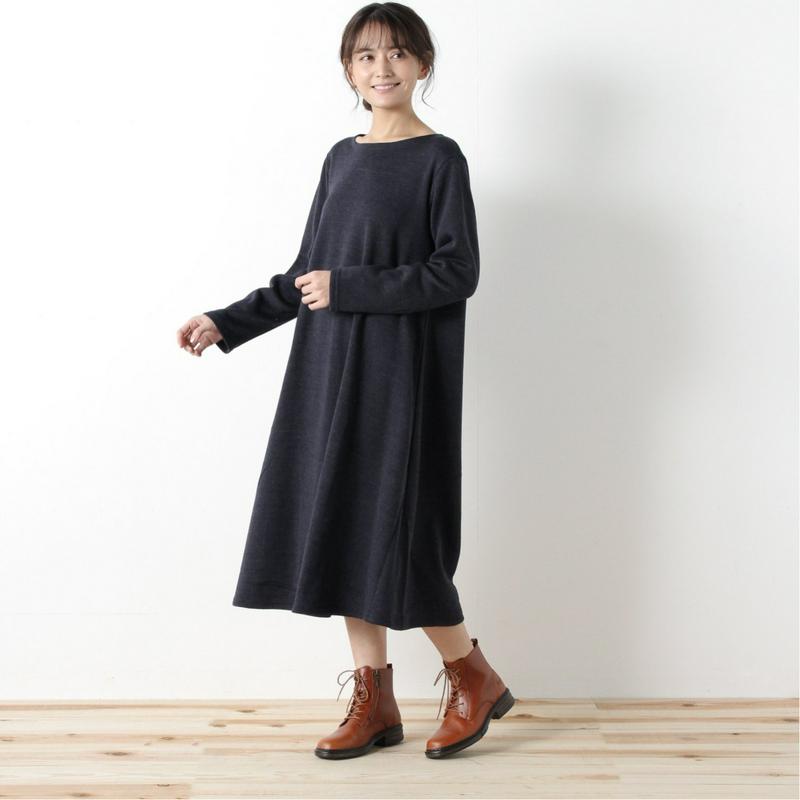 ゆったりテントラインロングワンピース