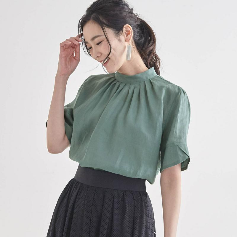 【ＳＴＹＬＥ　ＳＮＡＰセレクト】ラミー１００％ブラウス