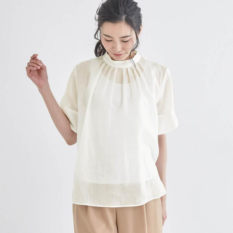 【ＳＴＹＬＥ　ＳＮＡＰセレクト】ラミー１００％ブラウス