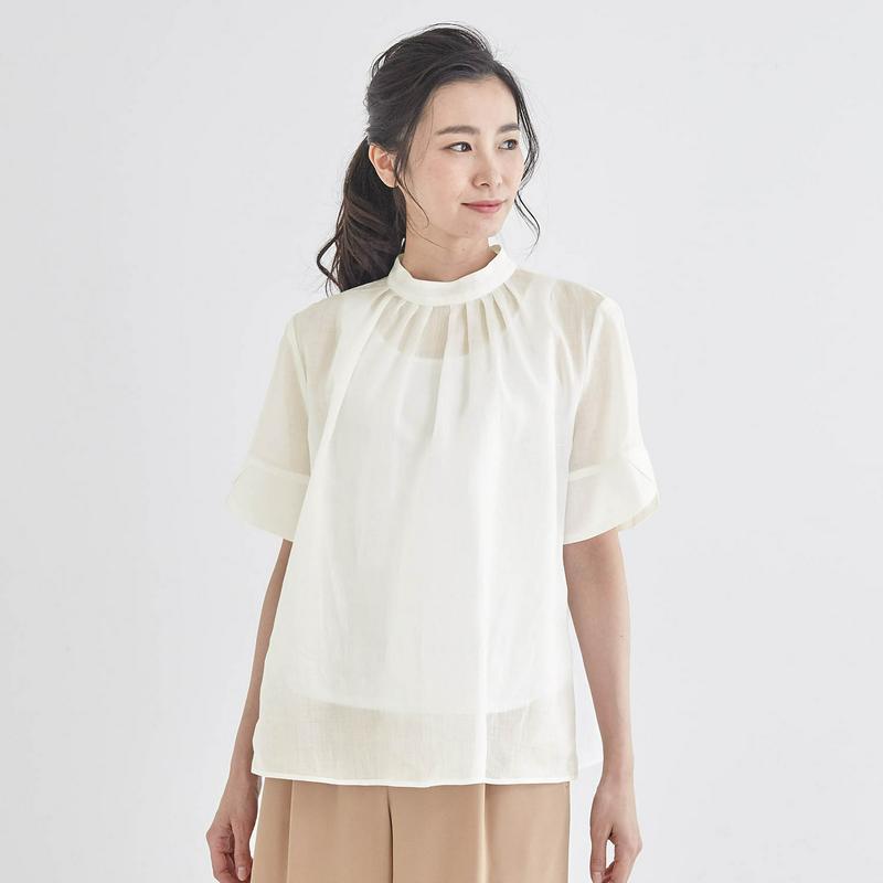 【ＳＴＹＬＥ　ＳＮＡＰセレクト】ラミー１００％ブラウス