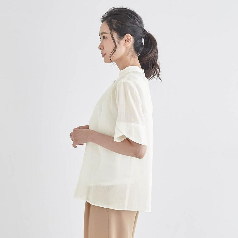 【ＳＴＹＬＥ　ＳＮＡＰセレクト】ラミー１００％ブラウス