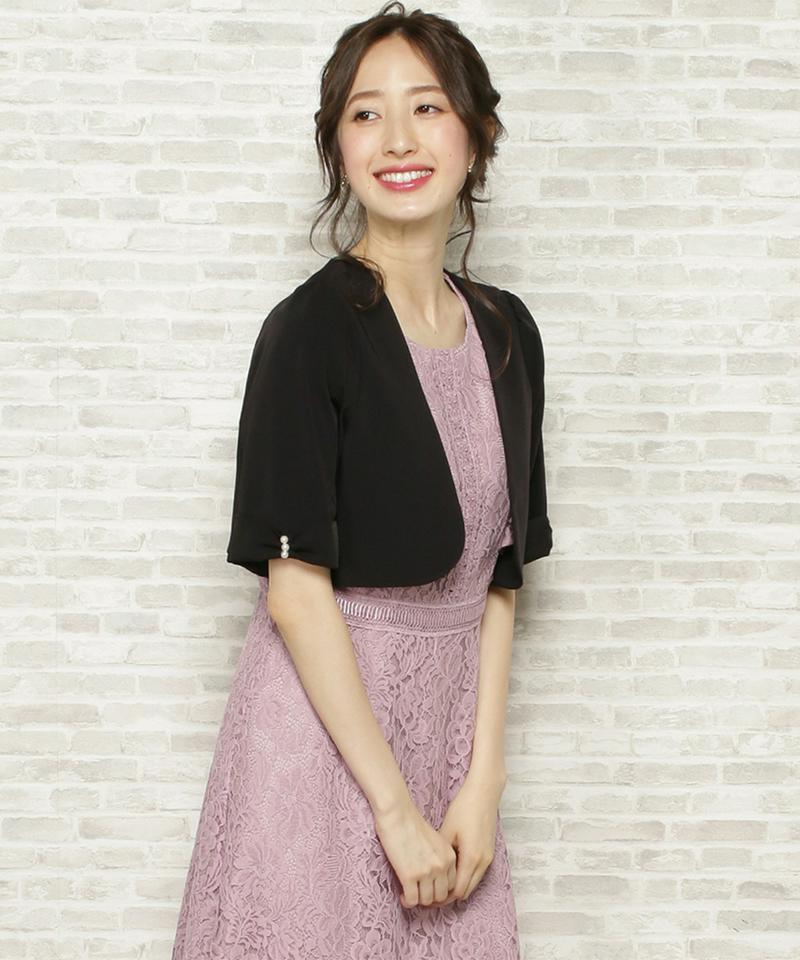 リボンスリーブドレスジャケット