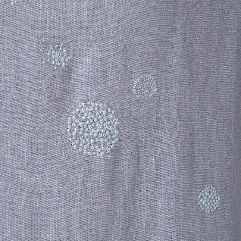 リネンレーヨン水玉刺繍コクーンチュニック