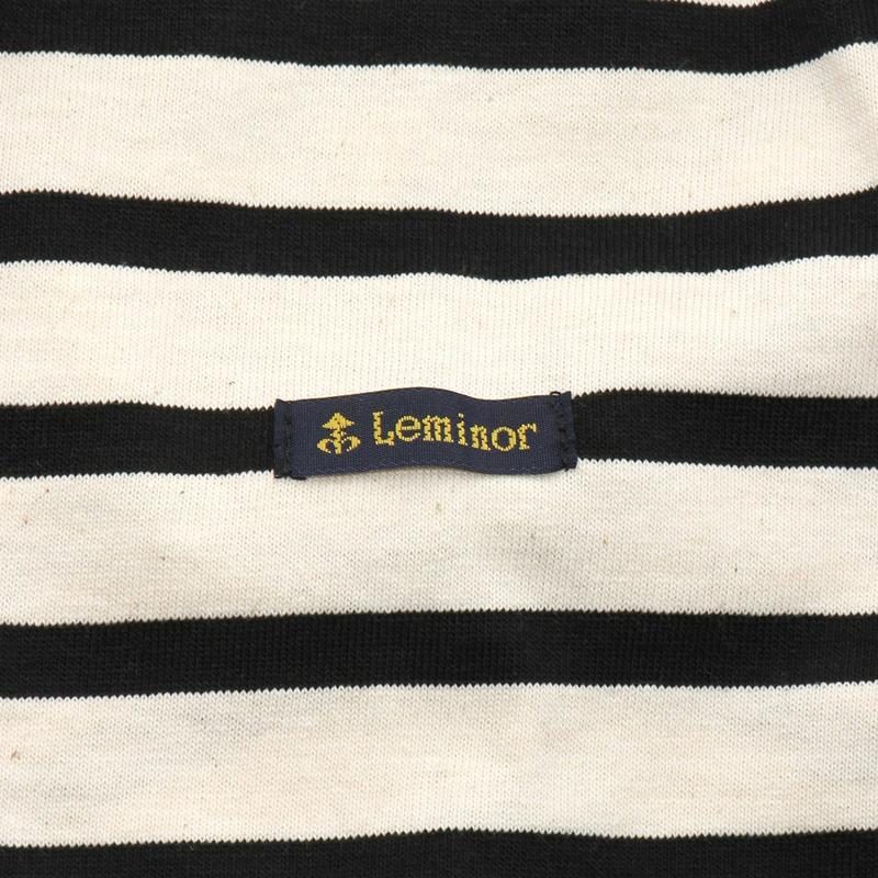 Ｌｅ　Ｍｉｎｏｒ［別注カラー］後ろＶネックボーダーカットソープルオーバー