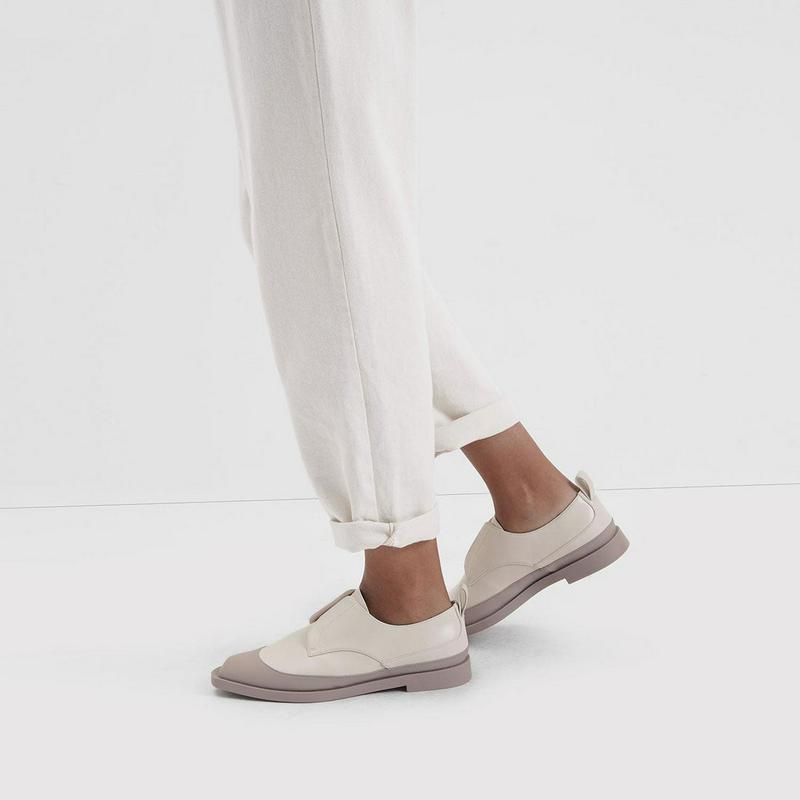 【2019 WINTER 新作】ツートーンローファー / Two-Tone Loafers（Cream）