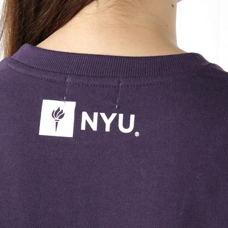 カレッジミニ裏毛チュニックＴシャツ
